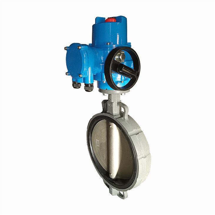 Wafer Type Operated Valve Motor Butterfly Valve